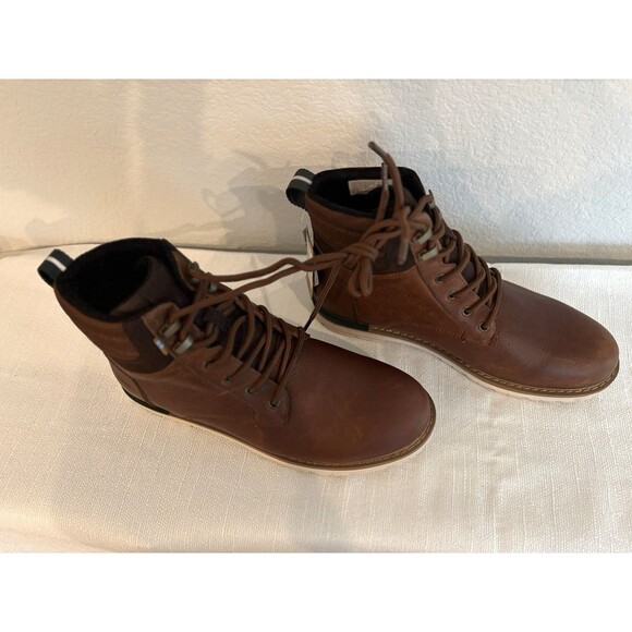 Toms Ashland 2.0 Mens Peanut Leather Casual Comfortable Ankle Boots Size 9.5 main image 8